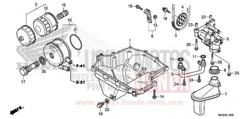 CARTER D'HUILE/POMPE A HUILE CBR1000SAF de 2015